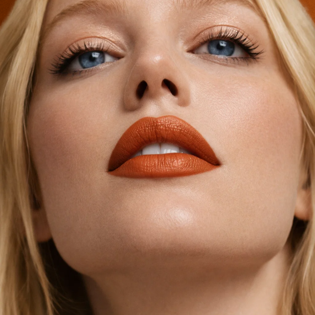 Lippenstift Orange Brown